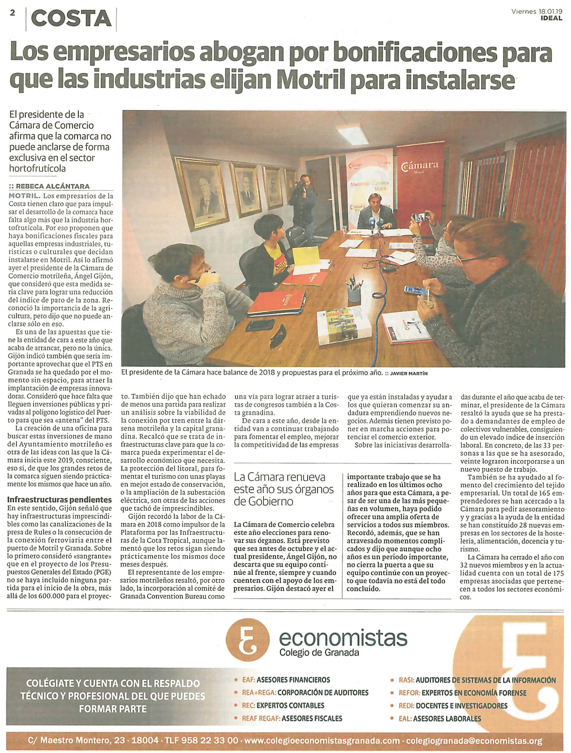 Los empresarios abogan por bonificaciones para que las industrias elijan Motril para instalarse