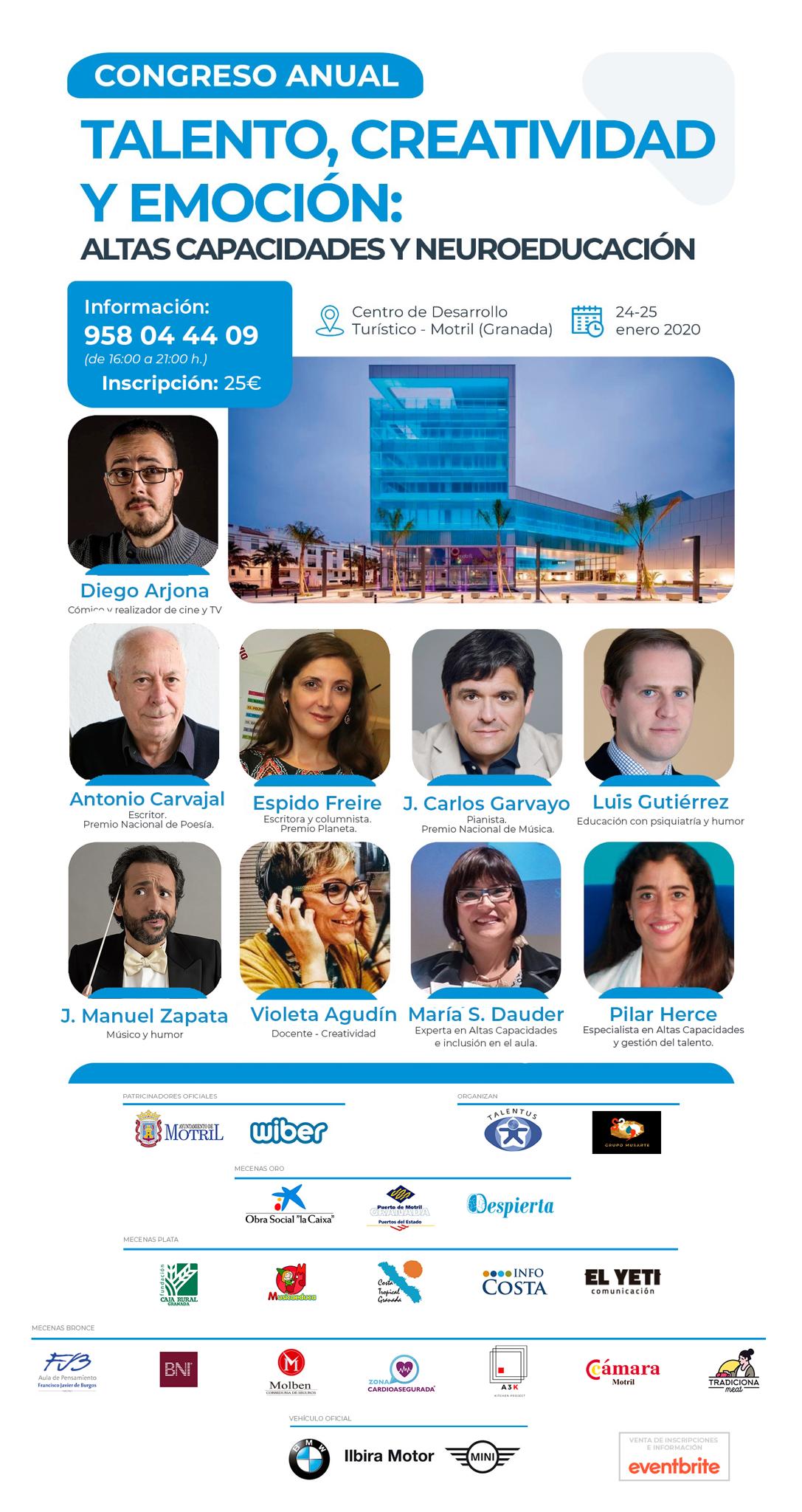 La Cámara de Comercio de Motril colabora con Musarte en el primer Congreso de Talento, Creatividad y Emoción