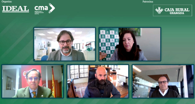 La Cámara de Comercio de Motril participa en una videoconferencia organizada por Caja Rural y el Diario IDEAL